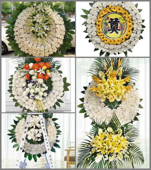 广东梅州市平远县东石镇中村村花圈速递