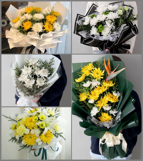 广东梅州市平远县东石镇中村村白事花束代送